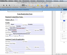 Yo voy a convertir documento a PDF Formulario rellenable