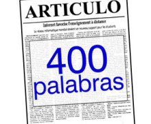 Yo voy a redactar un artículo de 400 palabras SEO